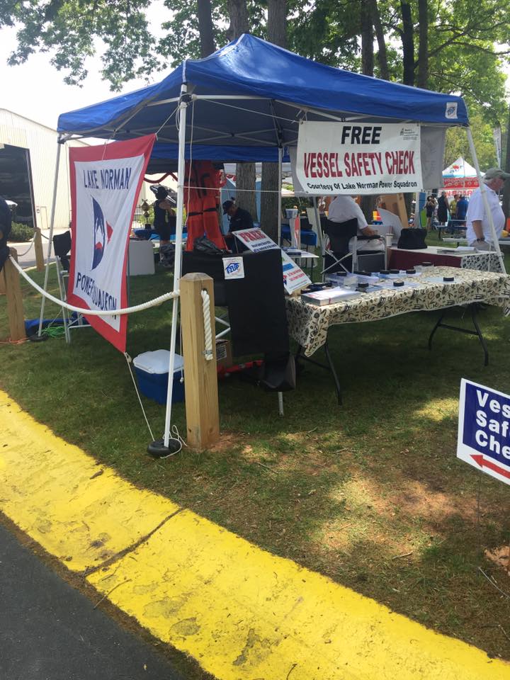 USCG Vessel Safety Check Booth at Kings Point Boating Festival