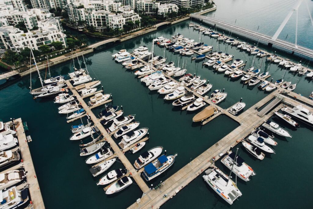 boats in a marina