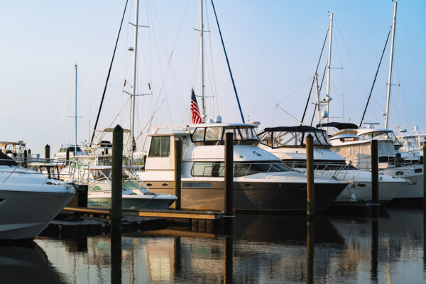 boats docked at southport